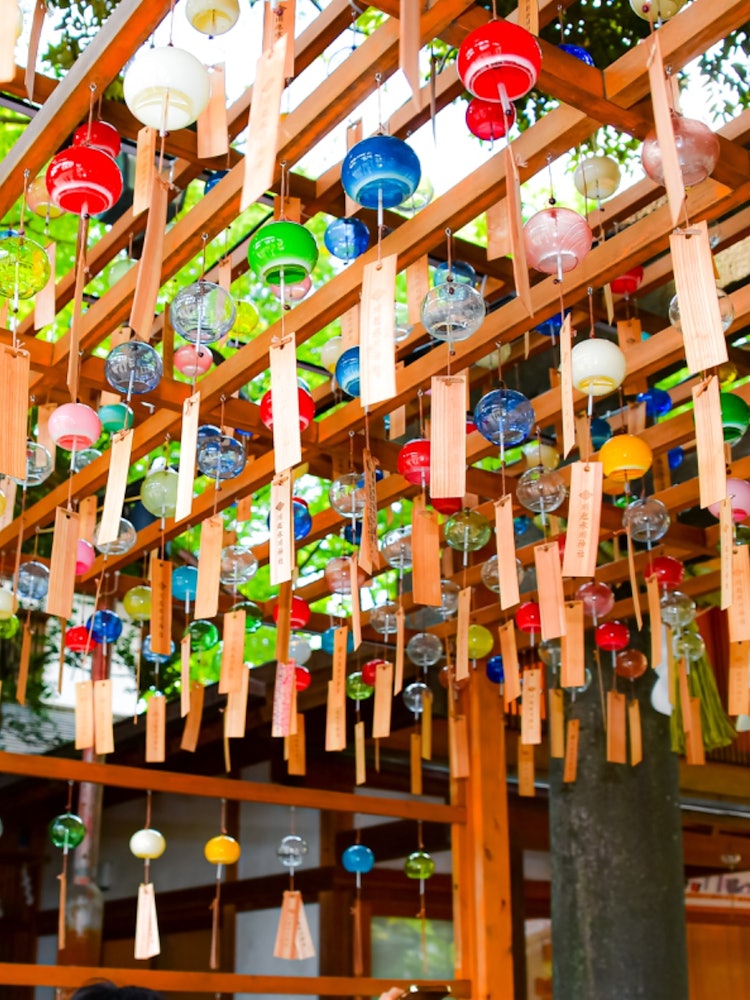 [Image1]I went to the [wind chime Festival] of Kawagoe Hikawa ShrineI had known about it for a long time, bu