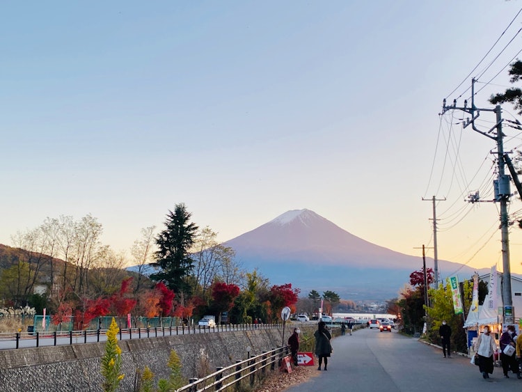 [相片1]在紅葉走廊附近看到紅富士感覺非常好！天氣很好，空氣很乾淨，很棒。