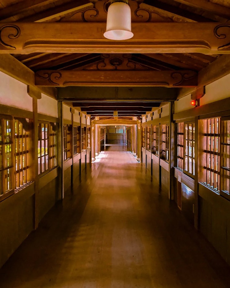 [相片1]📍 永平寺/福井  沐浴在秋暮光中的走廊。 这些照片让我想起了过去的日子！永平寺充满了亮点，玩得很开心！