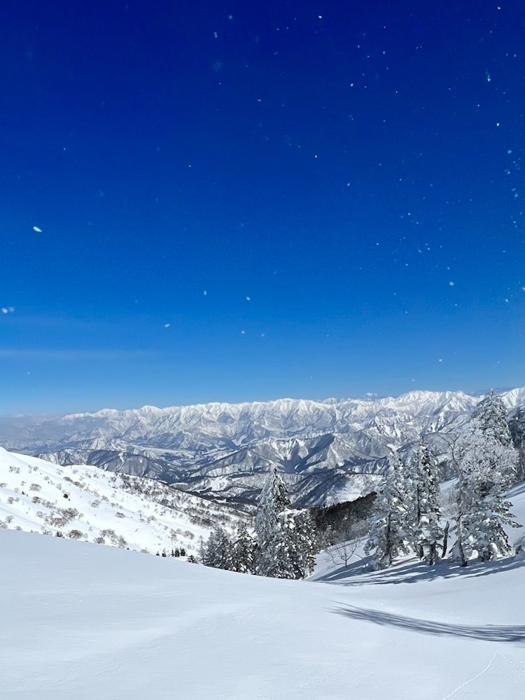 [Image1]This is one photo taken in Niigata Kagura.The sky is clear and lush, and the powdery snow and faint 