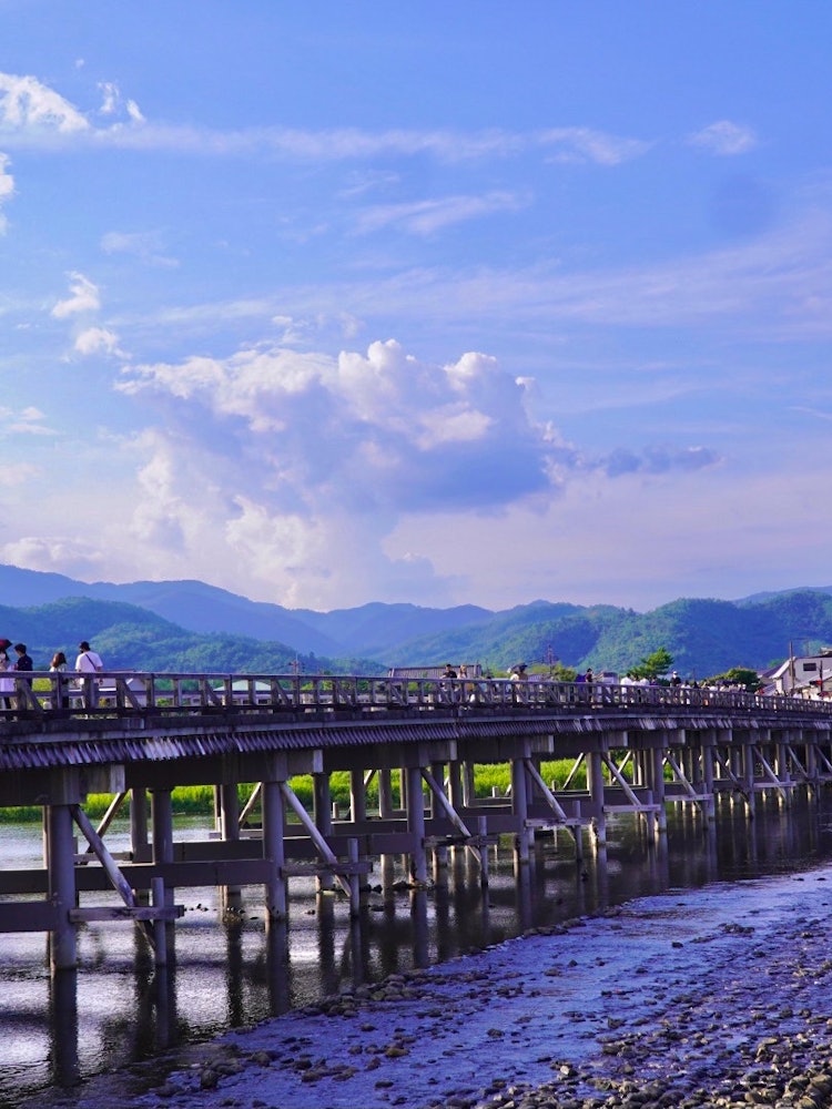 [Image1]Togetsukyo Bridge (Kyoto)It is Coronavirus pandemic and there are few people, but it is a very good 