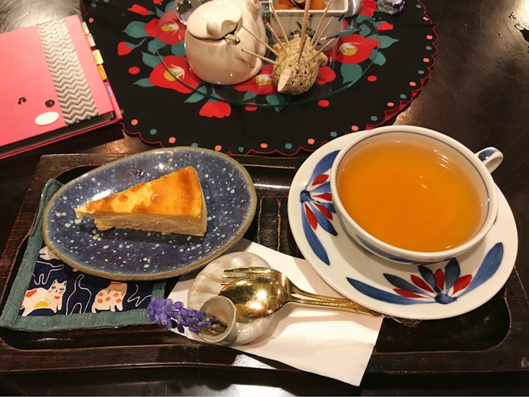[이미지1]군마현 이카호 차보 테마리복고풍 인테리어와 멋진 식기로 식사를 할 수있는 커피 숍입니다 🍰.