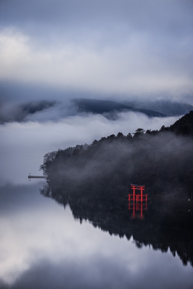 [画像1]大観山で雲海を撮影後雲海の中に飛び込んでみたらそこは異世界でした⛩芦ノ湖より📷