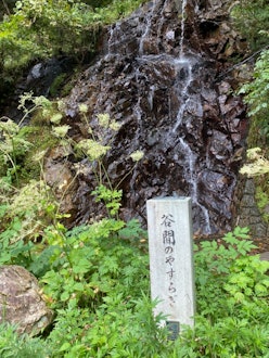 [画像1]福井県大野市九頭龍ダムの途中にある滝！とっても涼しかったです♪
