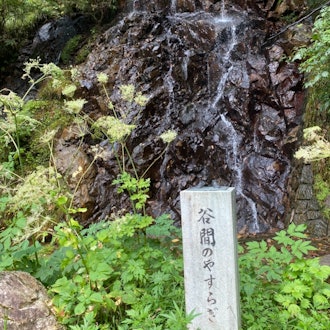 [画像1]福井県大野市九頭龍ダムの途中にある滝！とっても涼しかったです♪