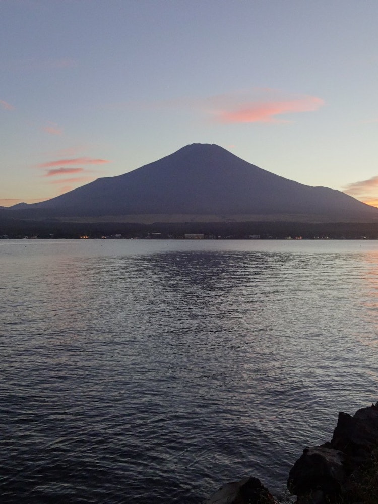 [相片1]黃昏時的富士山