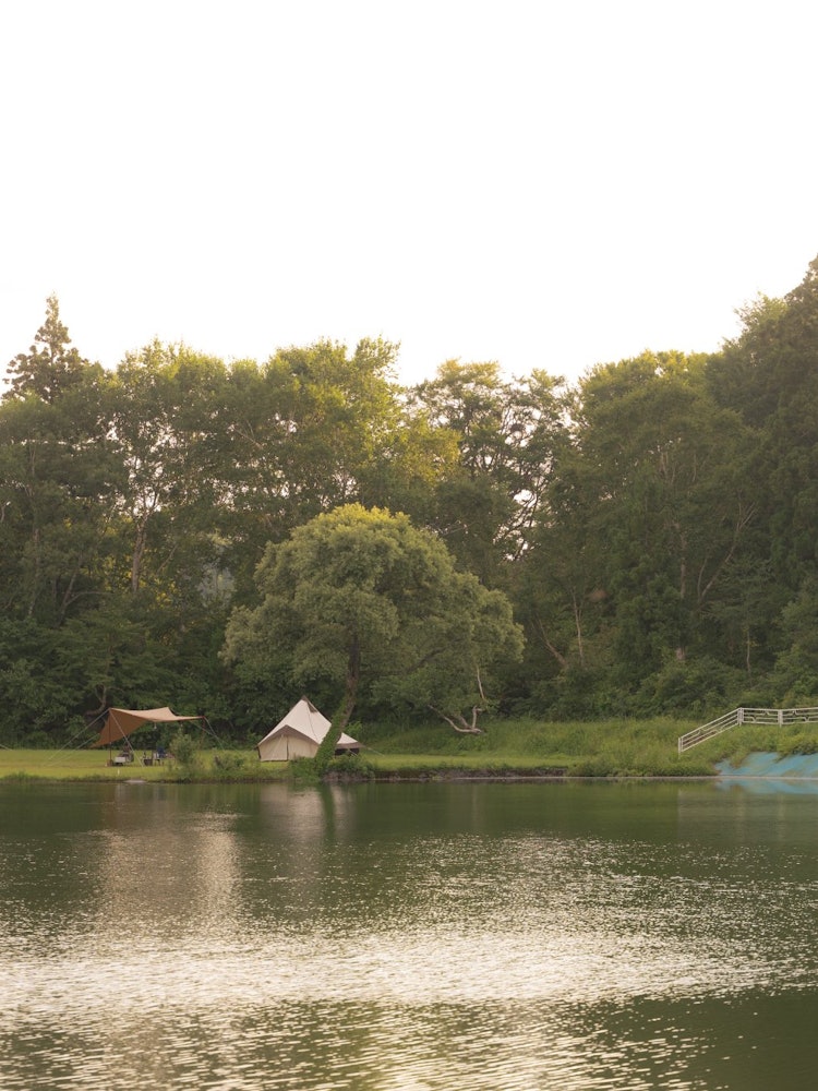 [Image1]Morning at the Sutaka Lake campsite.