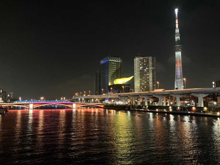 [Image1]Sumidagawa River, TokyoI ✨ thought I'd take a little photo at the end of my part-time job in Asakusa
