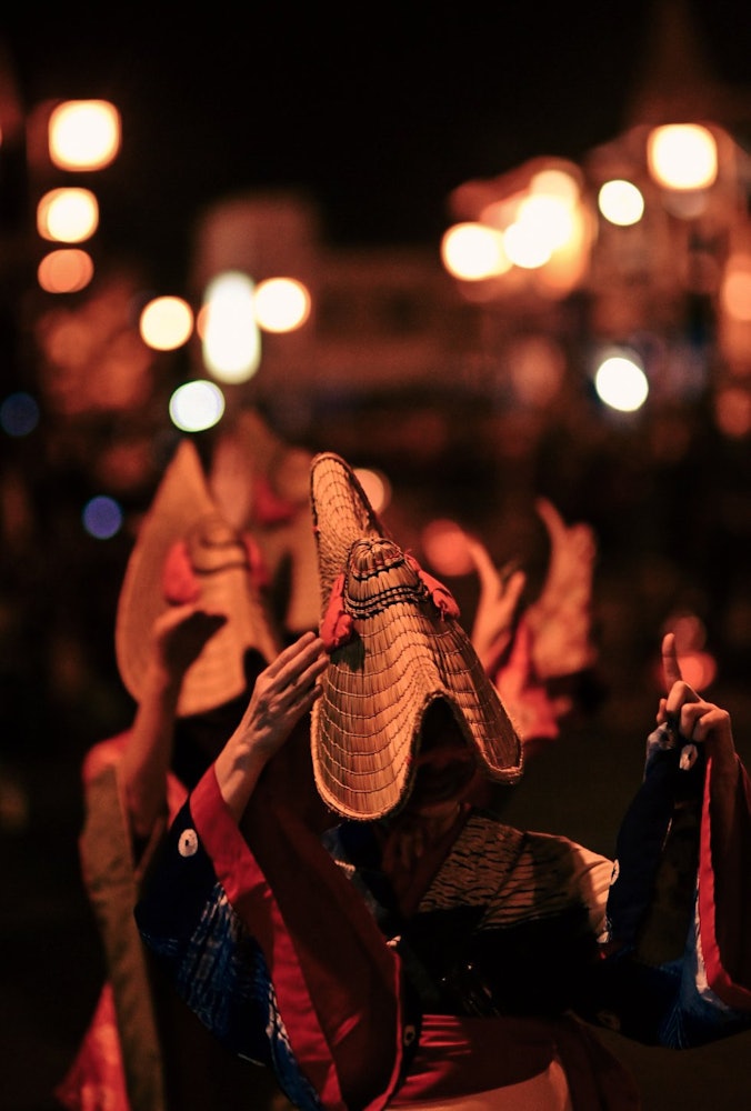 [画像1]秋田県羽後町の西馬音内盆踊り