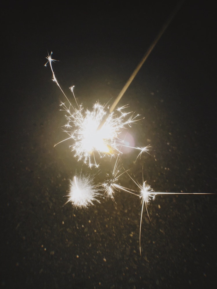[Image1]Last sparkler with family.Fireworks are wonderful when they shine, but the moment they disperse also