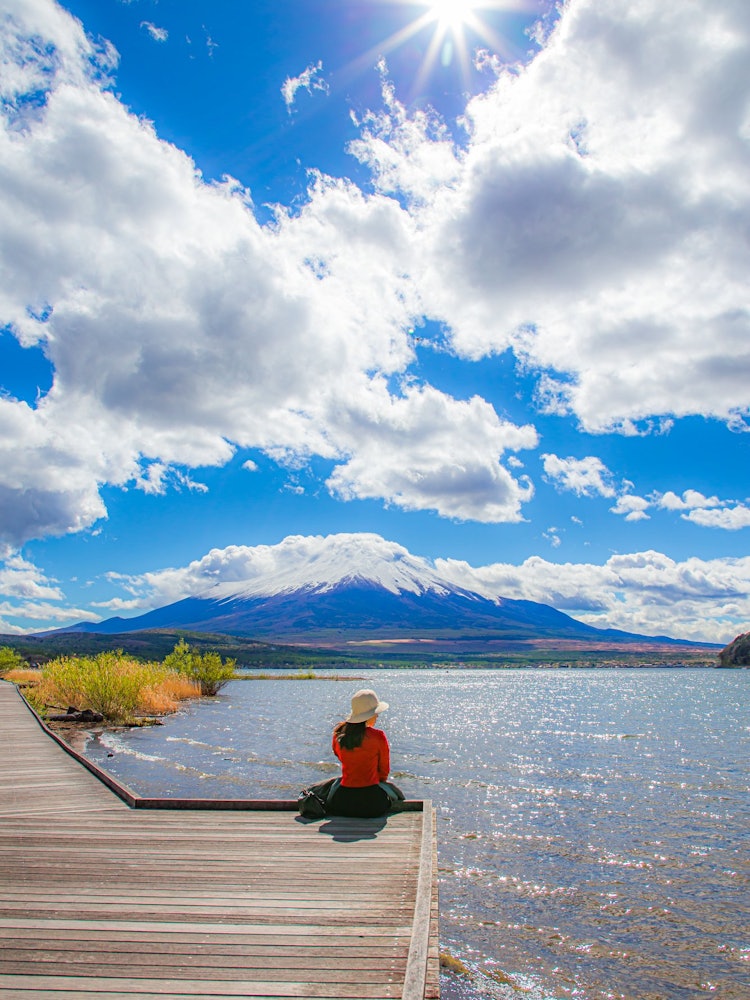 [Image1]Japan places to visit after coronaFuji and Mr. Model2021/5/2 At Lake Yamanaka, Yamanashi