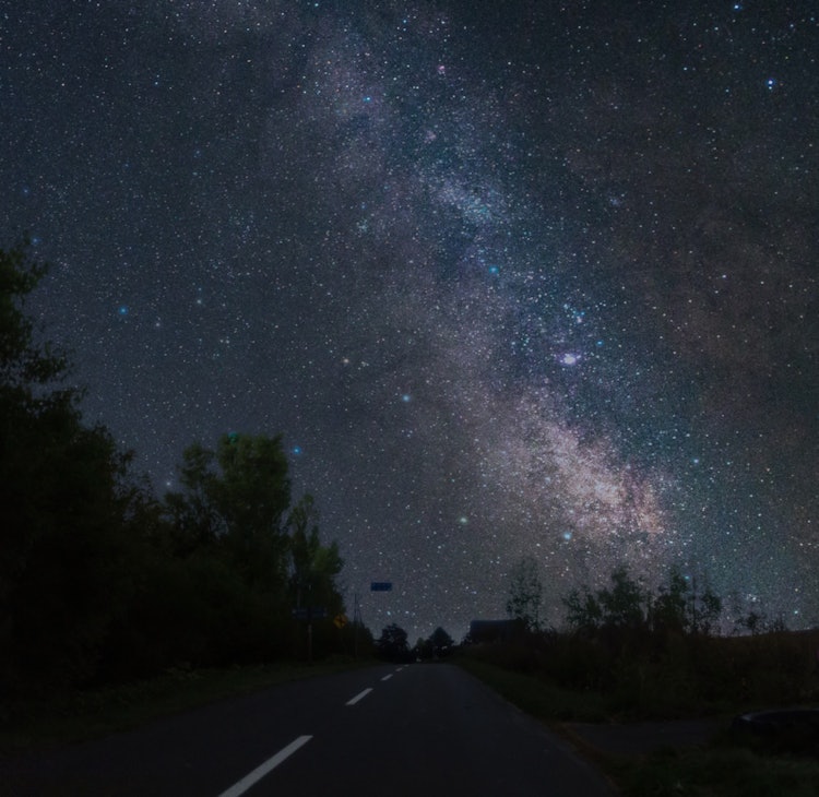 [相片1]山城美瑛北海道美瑛的銀河系我印象深刻的是有這麼多星星