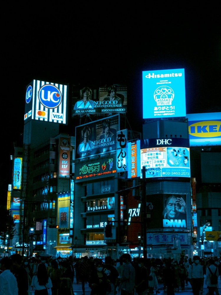 [Image1]Shibuya at night in cyberpunk.As Shibuya development progresses in the future, it will become more a