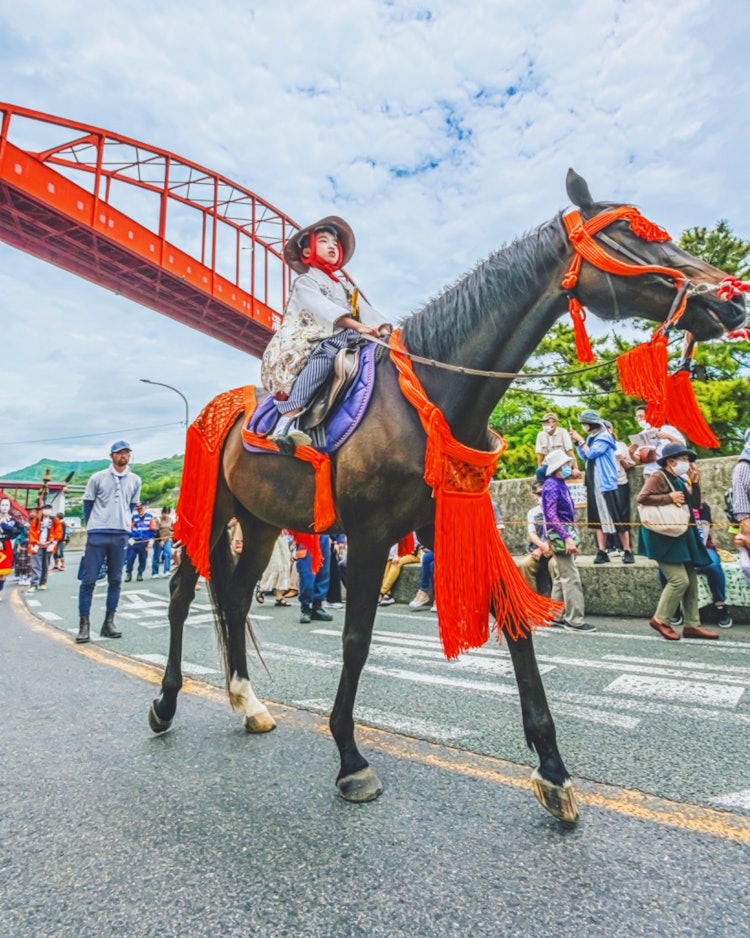 [相片1]翁多， 吴， 广岛（广岛推荐景点）#御堂清森祭@kiyomori_fes 👈 @kuremonogatari2 清森节是六年来的第一次。📸 一件与一个勇敢的男孩骑在马上我对第一届清森节着迷并拍照，但我