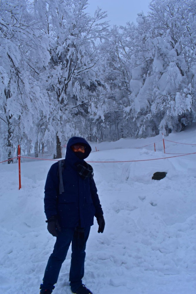 [画像1]山形県の中王山で冬の魅力を楽しんでいます。