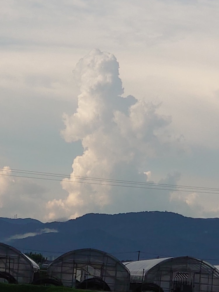[画像1]雲。ゴジラが出た。