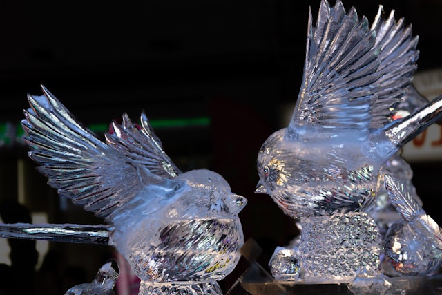[Image1]ice sculptureAt the Sapporo Snow Festival Susukino venue, many ice sculptures are on display.One of 