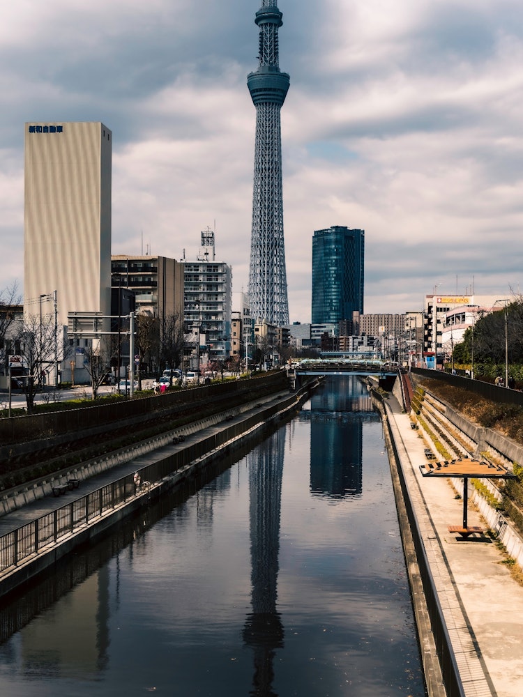 [Image1]Another interesting view of the Skytree, with a reflection.