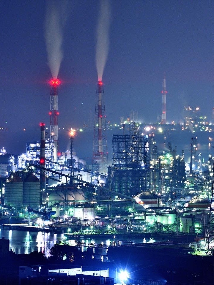 [相片1]📍 冈山 / 鹫山天际线 / 水岛展望台水岛综合大楼的夜✨景