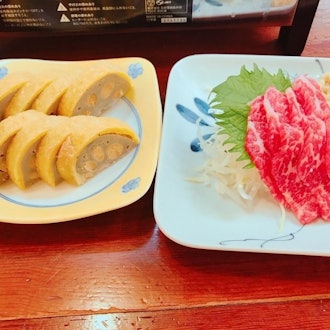 [Image2]Kumamoto City Ramu Horse Grilled Horse Sashimi
