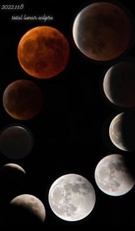 [画像1]11月8日の皆既月食。宇宙の神秘に魅せられながら夜空を見上げた素敵なひとときでした。