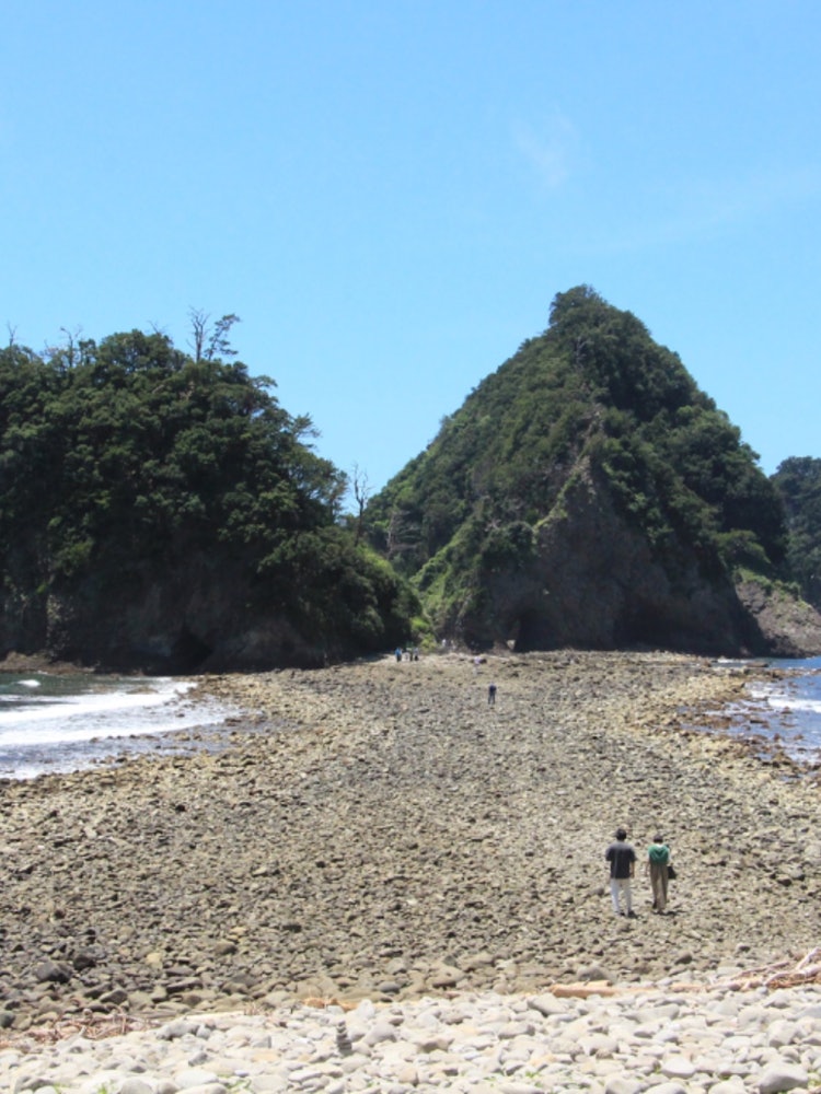 [이미지1]시즈오카도가시마 드래곤플라이 로드간조다시 보고 싶었던 풍경입니다.썰물 때만 나타나는 산시로 섬으로 이어지는 길