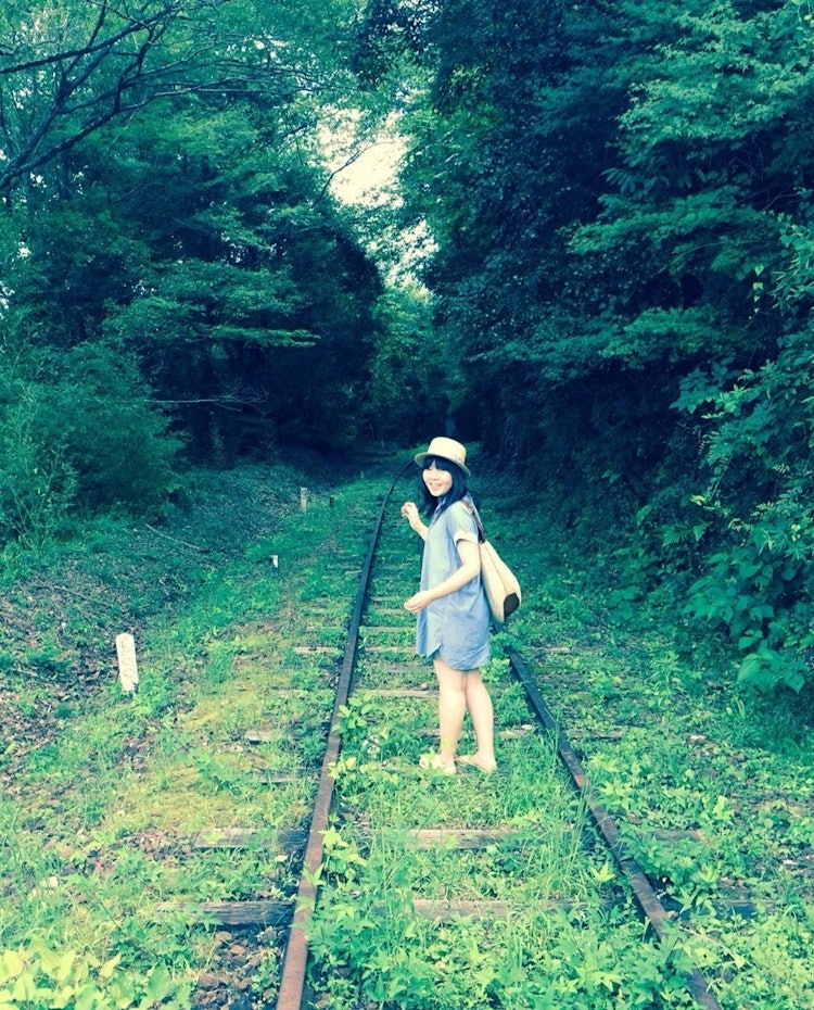 [相片1]在某处废弃的铁路线上。