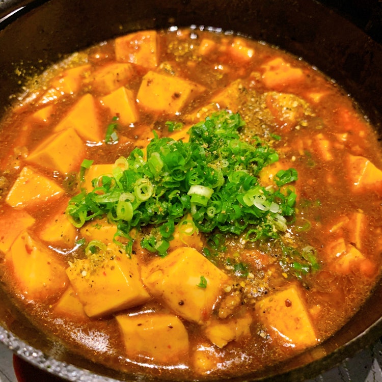 [Image1]Sichuan-style mapo tofu 🤤❤️ spicy but the best 🙆 ♀️