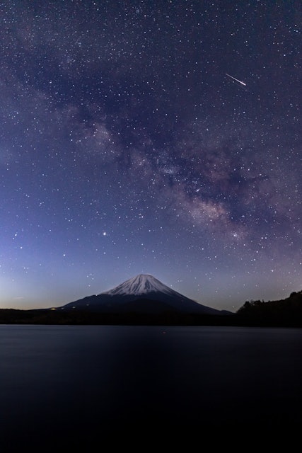 [Image1]Lake Shoji in Yamanashi Prefecture!Mt. Fuji, the Milky Way and shooting stars!!