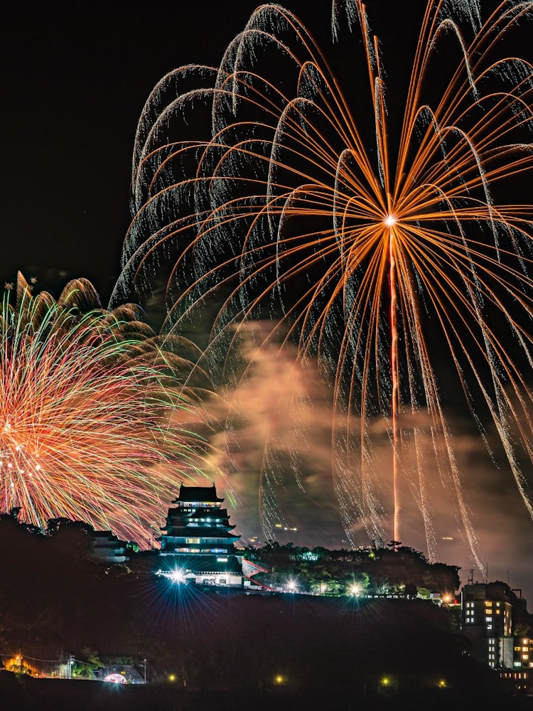 [Image1]fireworks festival in Atami, Shizuoka Prefecture held in summerThe venue is Atami Bay, but I put Ata