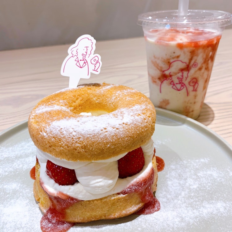 [相片1]京都的甜甜圈店koe Donuts的射击🍩店内部非常时尚，有很多可爱的甜甜圈！