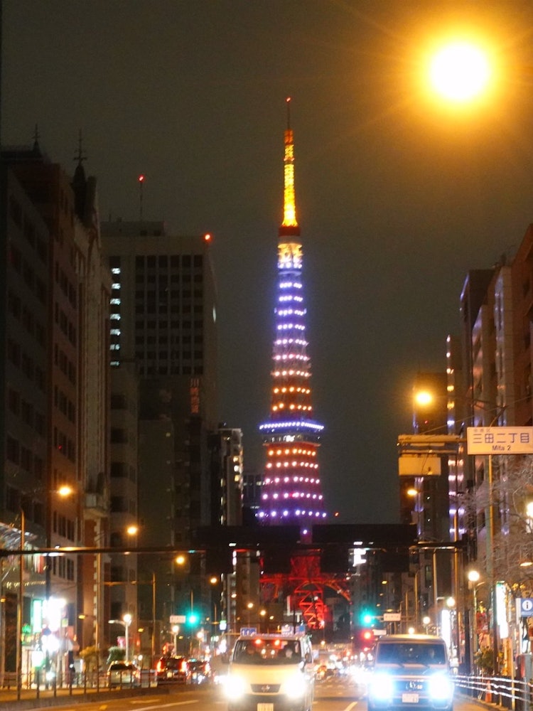 [Image1]Seen from the direction of Shinagawa, I took a picture of Tokyo Tower that can be seen from around M