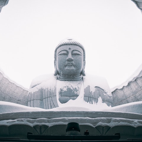 [Image1]Spectacular and magnificent Buddha statues ✨The Sapporo Makomanouchi - Head Big Buddha was designed 