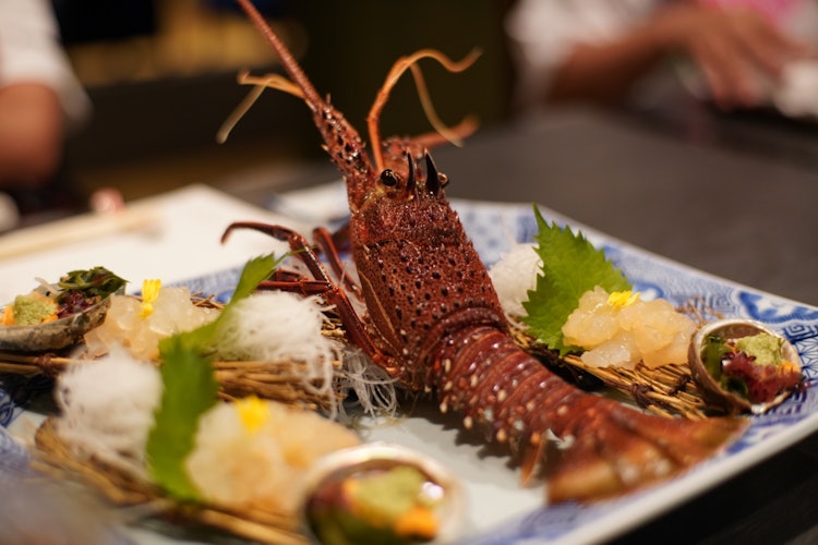 [Image1]Ise shrimp sashimi at Nakanagon.