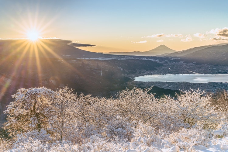 [Image1]【2022 First Sunrise】From high botch in winter ...