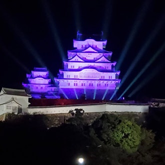 [Image2]You may 😆 have seen the castle lit up for the first timeHimeji Castle was very illuminated w