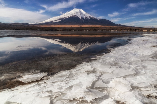 [Image1]冬の富士山山梨県山中湖にて