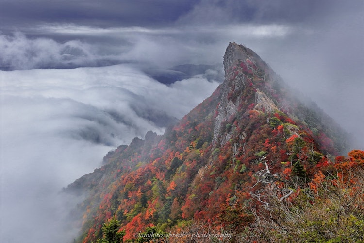 [Image1].＊＊＊「Mt. Ishizuchi of the sacred mountain」Location : Mt. Ishizuchi, Ehime Prefecture（Mt. Ishizuchi, 