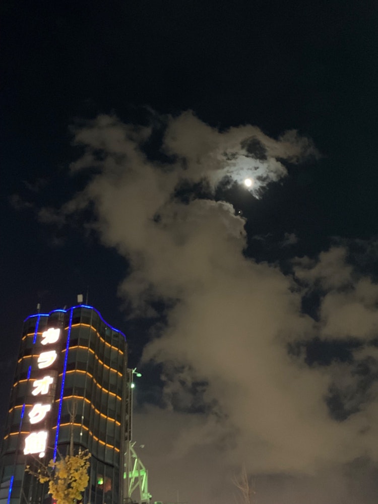 [相片1]十二生肖龍2024。夜晚的新宿，龍一樣的雲朵在天空中攀爬12月22， 2023
