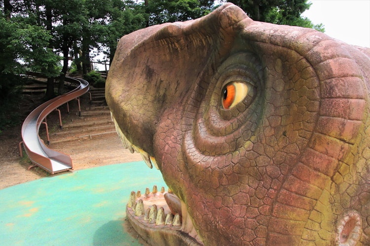 [이미지1]후쿠이 현의 가쓰야마 공룡 박물관에 왔습니다. 이때 건물이 공사 중이어서 안으로 들어갈 수 없었고, 광장에서 놀고 있을 때 인스타그램에 올릴 만한 구도가 있어서 촬영했습니다.
