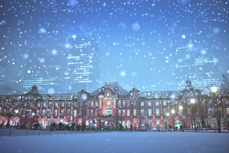 [相片1]你见过东京站被柔软的雪覆盖吗？这真是一个令人叹为观止的景象！白雪皑皑与城市熙熙攘攘的活力形成鲜明对比，营造出一种令人难以忘怀的神奇氛围。如果您有机会亲身体验，我强烈推荐它！