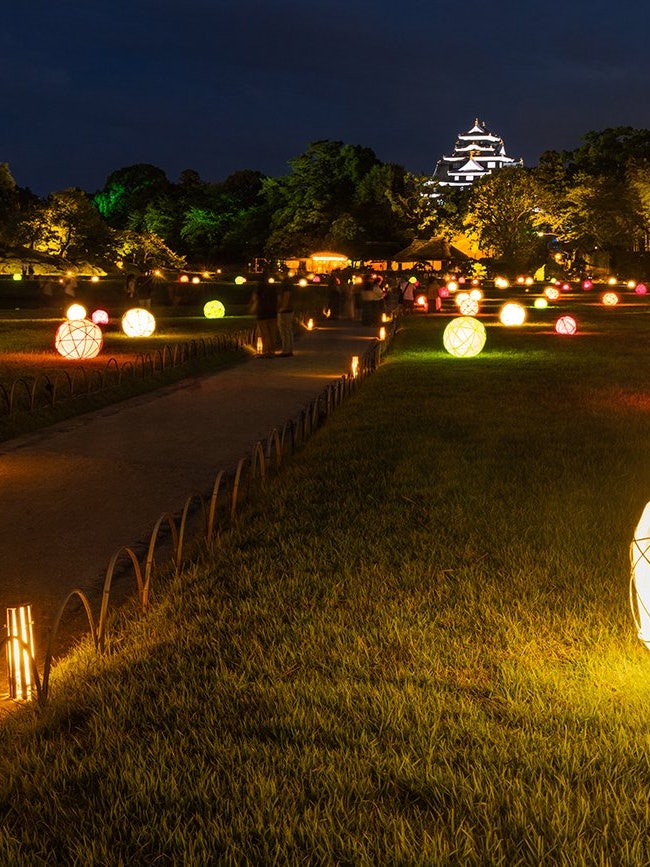 [Image1]Okayama Korakuen Garden, one of the three famous gardens in Japan in Okayama City. Every year from A