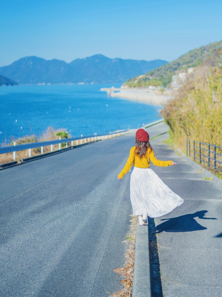 [Image1]Etajima, Hiroshima(Recommended spots in Hiroshima)#Etajima 👈 Take a picture while walking on a slope