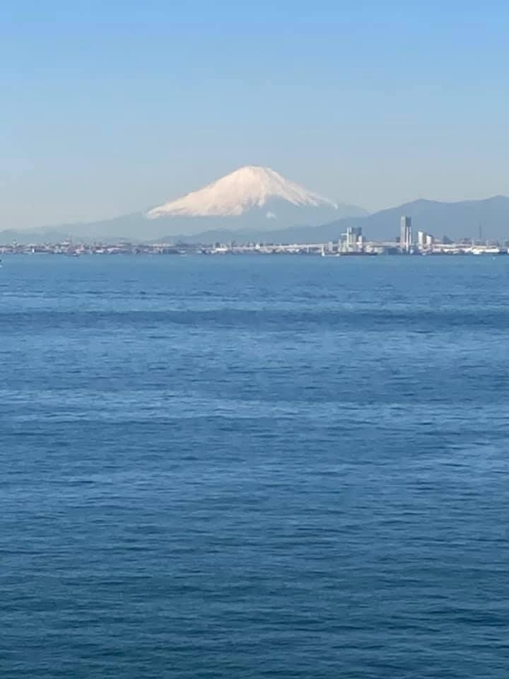[Image1]Mt. Fuji in winter from the sea firefly