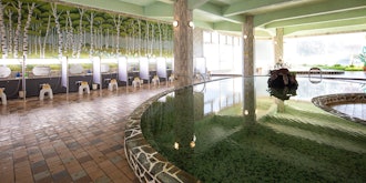 [이미지2]호텔 '아바시리코소'의 온천은 100 명 동시 이용이 가능한 대욕장 '크라테라하라'로, 실내탕 2 명, 노천탕, 사우나도 있습니다.다음날 아침 9:00까지 목욕 (사우나 및 노천탕