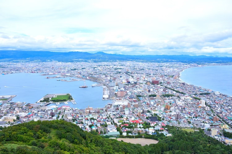[相片1]📍 北海道 / 函馆山俯瞰✨函馆市它以日本三大夜景之一而闻名。