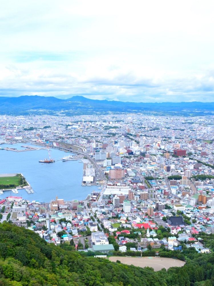 [Image1]📍 Hokkaido / Mount HakodateOverlooking ✨ Hakodate cityIt is famous for one of the three great night 