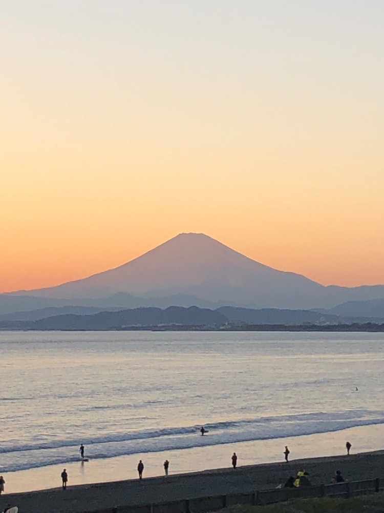 [Image1]Borrowing a view of Mt. Fuji. It is a luxurious walk at dusk in early spring.
