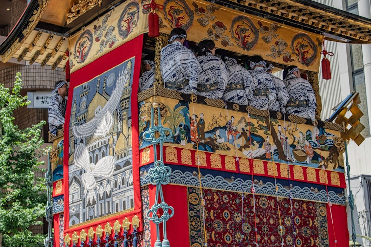[相片1]感受歷史京都祇園祭的山房周圍的裝飾被稱為「折疊屏風」，即使您看任何hoko裝飾品，它也是一種華麗的裝飾，反映了作為國寶的歷史。