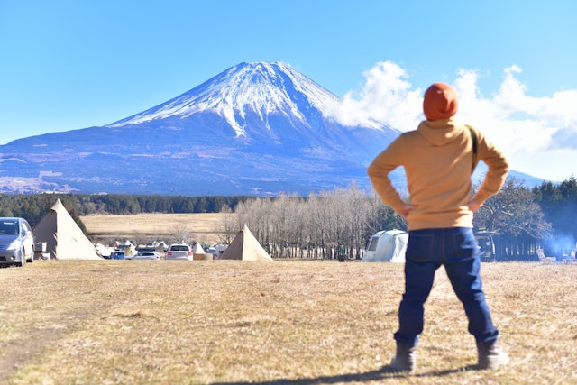 [Image1]New Year's Day 2018. Mt. Fuji from the campsite exclusively at the foot. I was impressed by the maje
